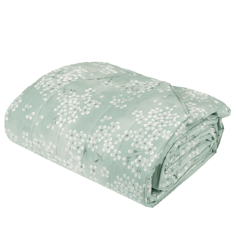 Couette Fazzini carrée et demi de poids printemps en percale de pur coton art. Kimono