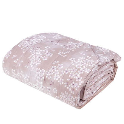 Couette Fazzini carrée et demi de poids printemps en percale de pur coton art. Kimono