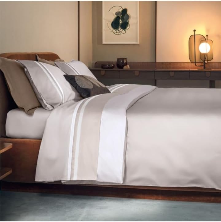 Fazzini complete double duvet cover in pure cotton satin art. Kubric 60