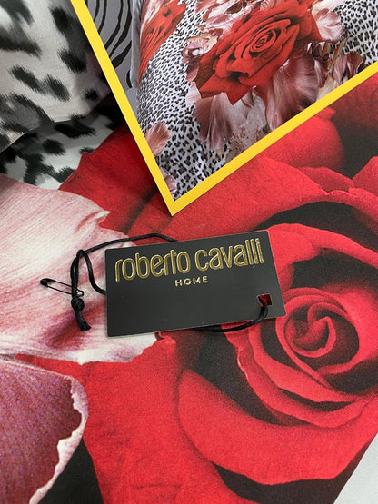 Roberto Cavalli Art Rose Leopard Double Duvet Cover Set