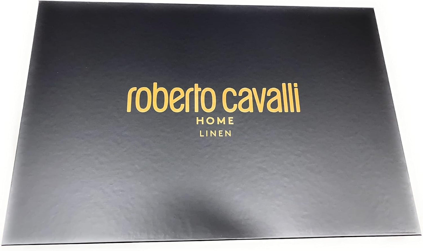 Roberto Cavalli Art Rose Leopard Double Duvet Cover Set