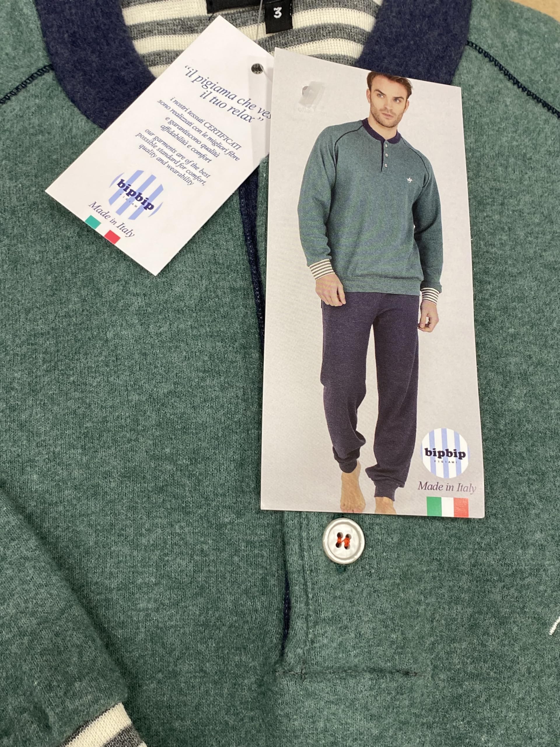 Pyjama BIP BIP pour homme à manches longues et pantalon long