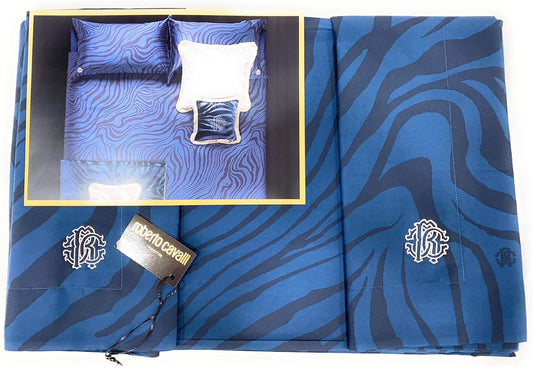 Roberto Cavalli Complete Double Duvet Cover Art Macro Zebrage