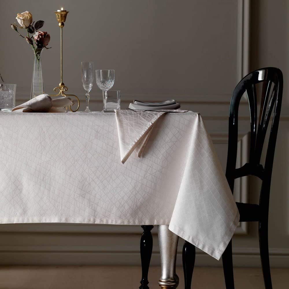 Jacquard table service with napkins in 100% pure mercerized cotton Piazza Pitti Art. Manhattan