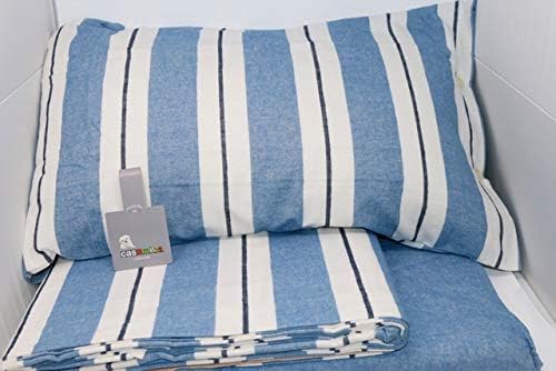 Casamica Complete Double Duvet Cover in Pure Yarn-Dyed Cotton Flannel Art. Marc