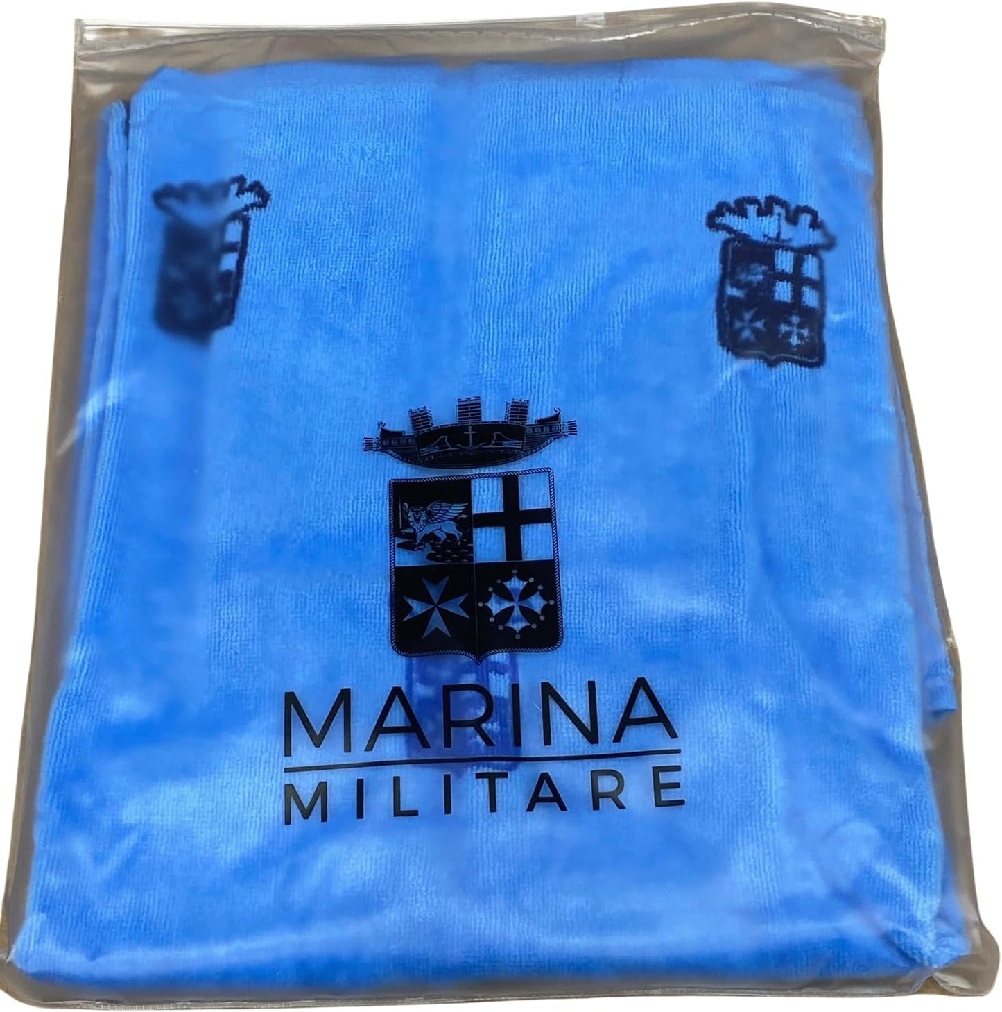 Navy Bath Towel in Pure Hydrophilic Sponge with Hedgehog Design 450 gr/m2 Art. 6M98474MM cm.100x180