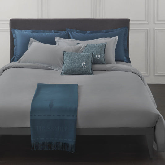 Parure de lit double Trussardi Home Linen en satin de coton fin 60 fils au cm/q Effet soyeux Art. New Line