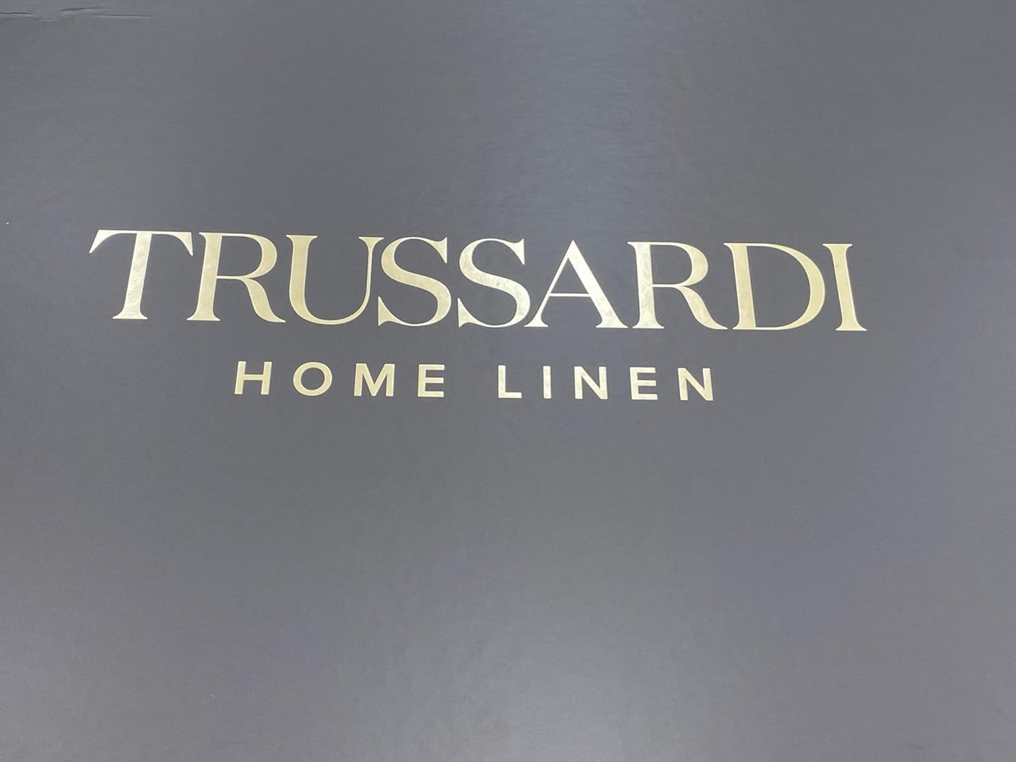 Parure de lit double Trussardi Home Linen en satin de coton fin 60 fils au cm/q, effet soyeux, Art. New Tweed