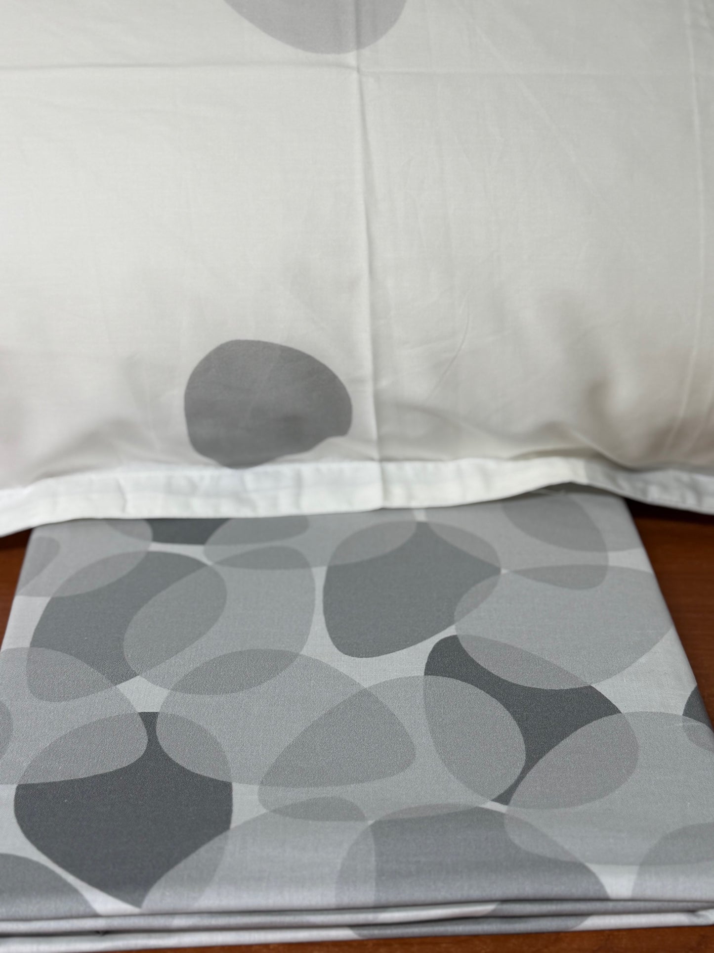 Mirabello parure copripiumino letto singolo (senza il lenzuolo di sotto) in puro Percalle di Cotone art. Oryza