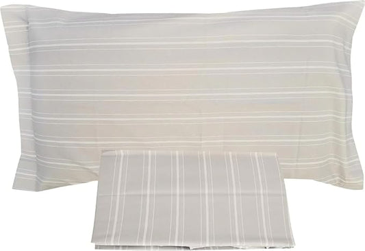 Ensemble housse de couette queen size Mirabello (sans drap de dessous) en pur coton percale 190 TC art. Oxford