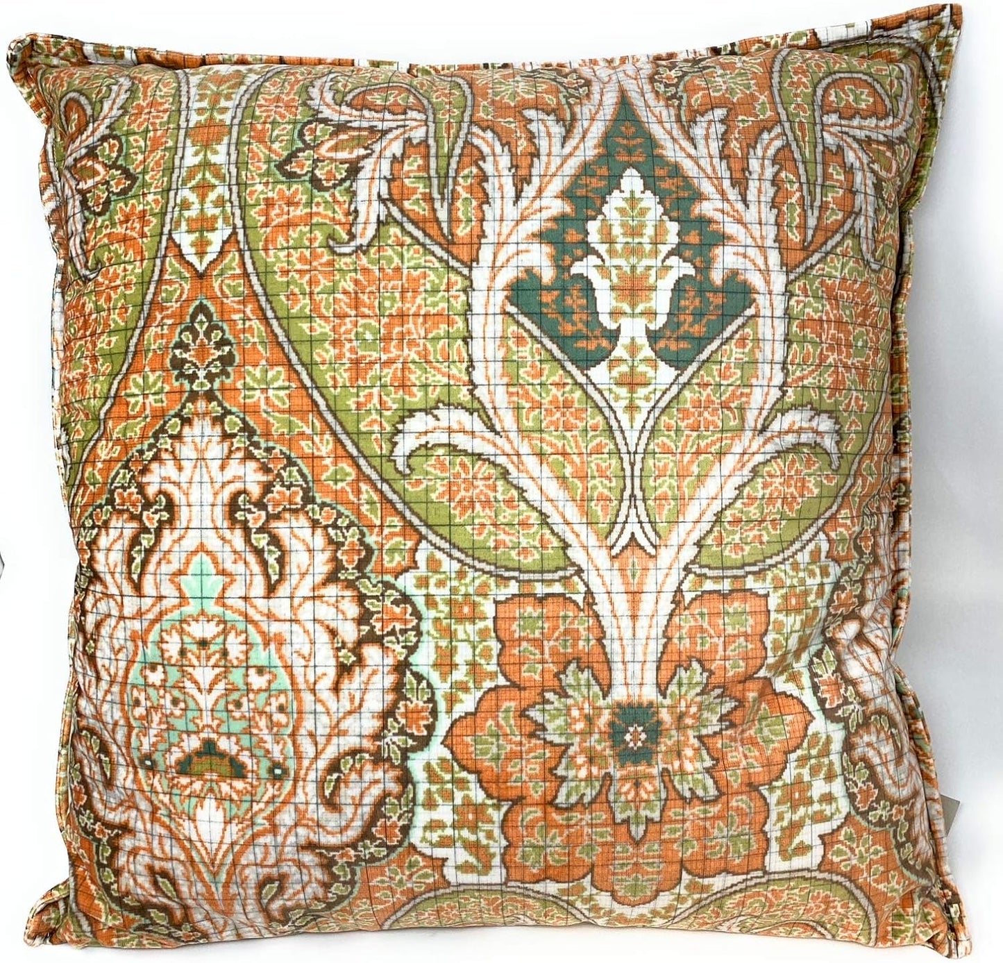 Fazzini Elegante Cuscino d'arredamento in Puro Velluto Stampa Digitale Art. Paisley cm. 50x50