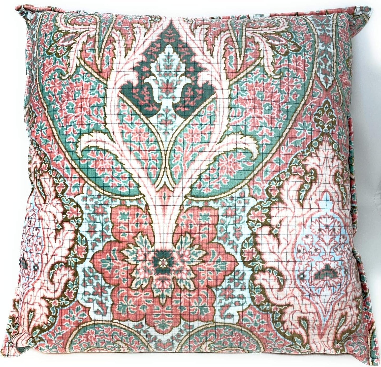 Fazzini Elegante Cuscino d'arredamento in Puro Velluto Stampa Digitale Art. Paisley cm. 50x50