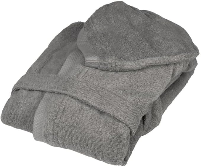Fazzini Unisex terry bathrobe with hood art. Square