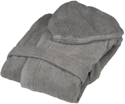 Fazzini Unisex terry bathrobe with hood art. Square