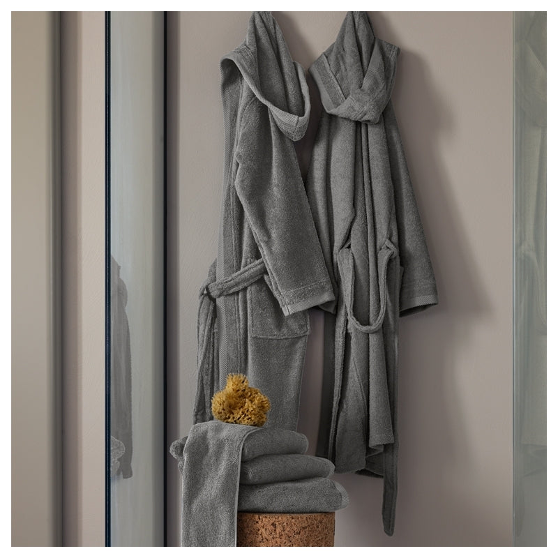 Fazzini Unisex terry bathrobe with hood art. Square