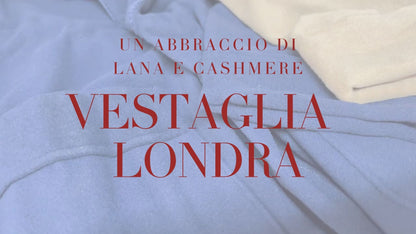 Vestaglia da Camera per Uomo in Lana e Cashmere modello Scialle Classico art. Londra