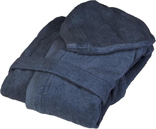 Fazzini Unisex terry bathrobe with hood art. Square
