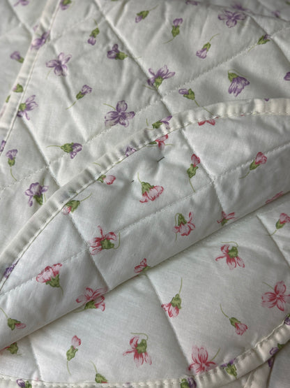 GF Ferrari Trapuntino/Quilt Mezzo Tempo In Puro Cotone Stampa Double-Face Misura Piazza e Mezza Art. Cotton