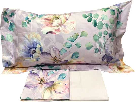 Tessitura Randi 1931 Double Duvet Cover Set Art. Amanda in Pure Cotton Percale 200 TC Digital Print with Reactive Colors