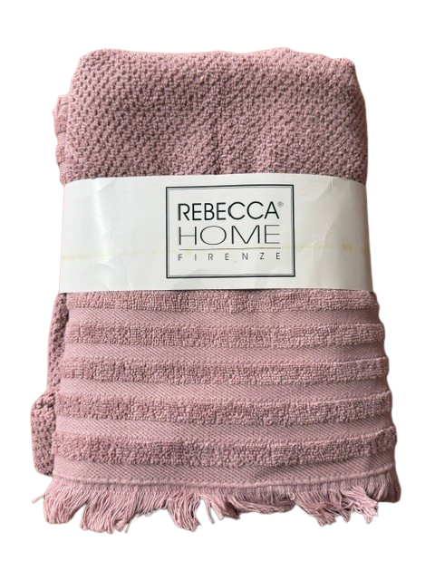 Rebecca Home coppia asciugamani 1+1 in Spugna art. Giulia