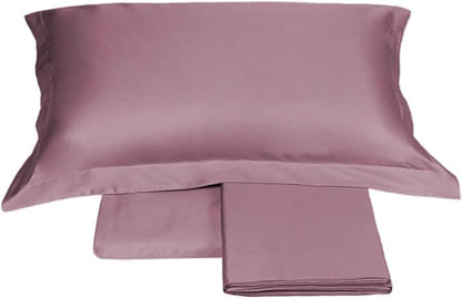 Fazzini Double bed sheet set in pure cotton satin 300TC silky effect art. Trecento top quality