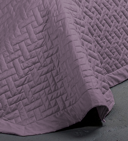 Sgarlata Home Trapuntino Quilt Matrimoniale Balzato 100% Raso di Puro Cotone 300TC Art. Helen