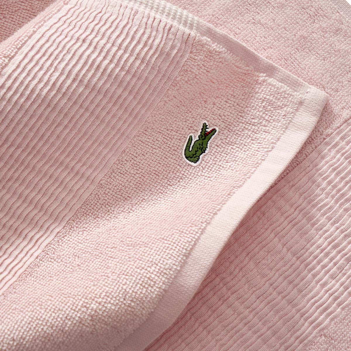Lacoste coppia asciugamani 1+1 spugna 600 gr/mq art. Lecroco