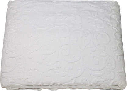 Mirabello Double Bedspread in Pure Cotton Jacquard Embossed Art. San Marco cm. 260x260