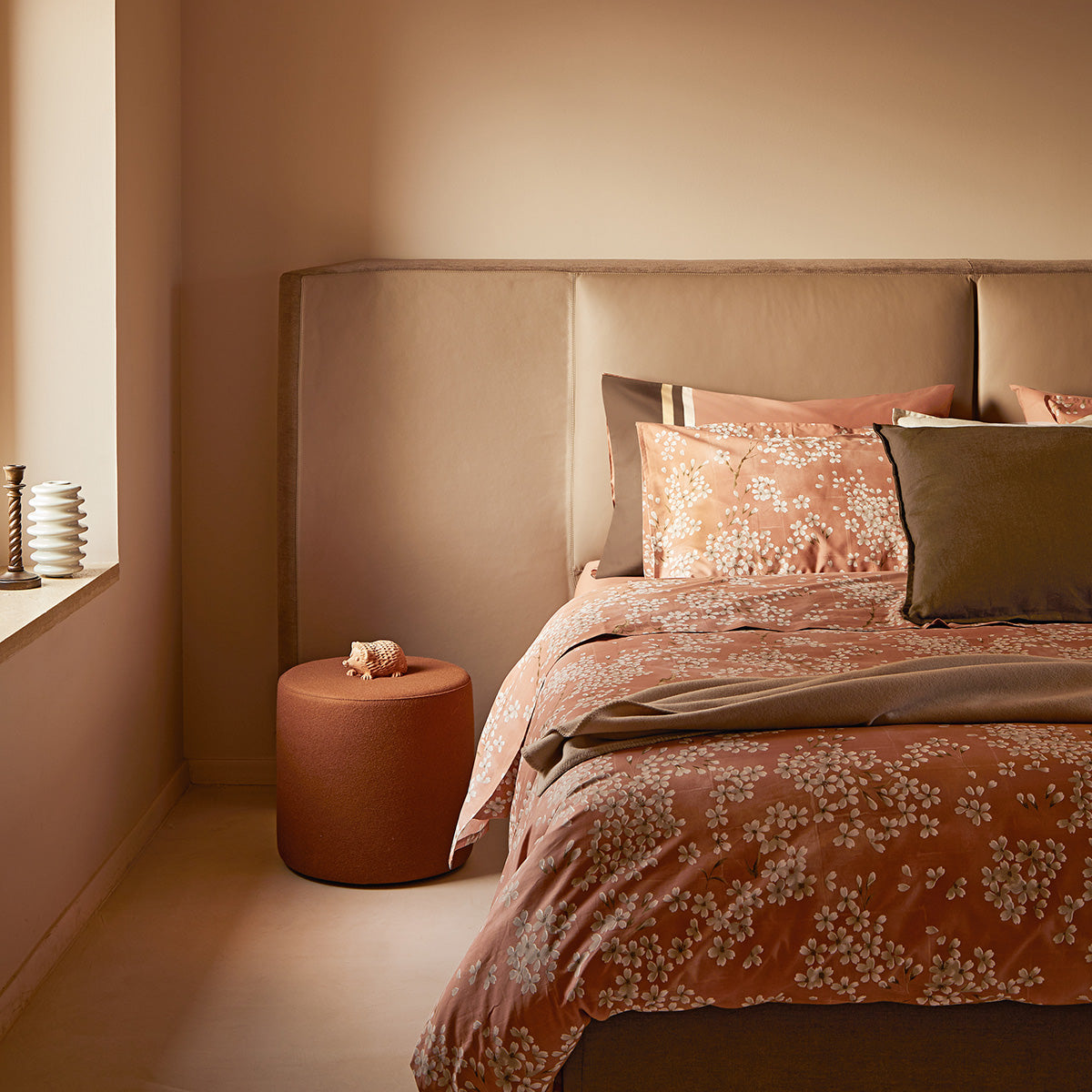 Parure de couette Fazzini pour lit queen-size en percale de pur coton (sans drap de dessous) art. Kimono