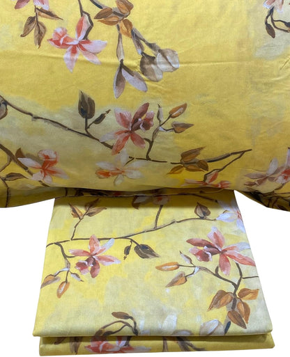 Parure housse de couette double Mirabello (sans le drap du dessous) en percale pur coton de Louisiane art. sauvage