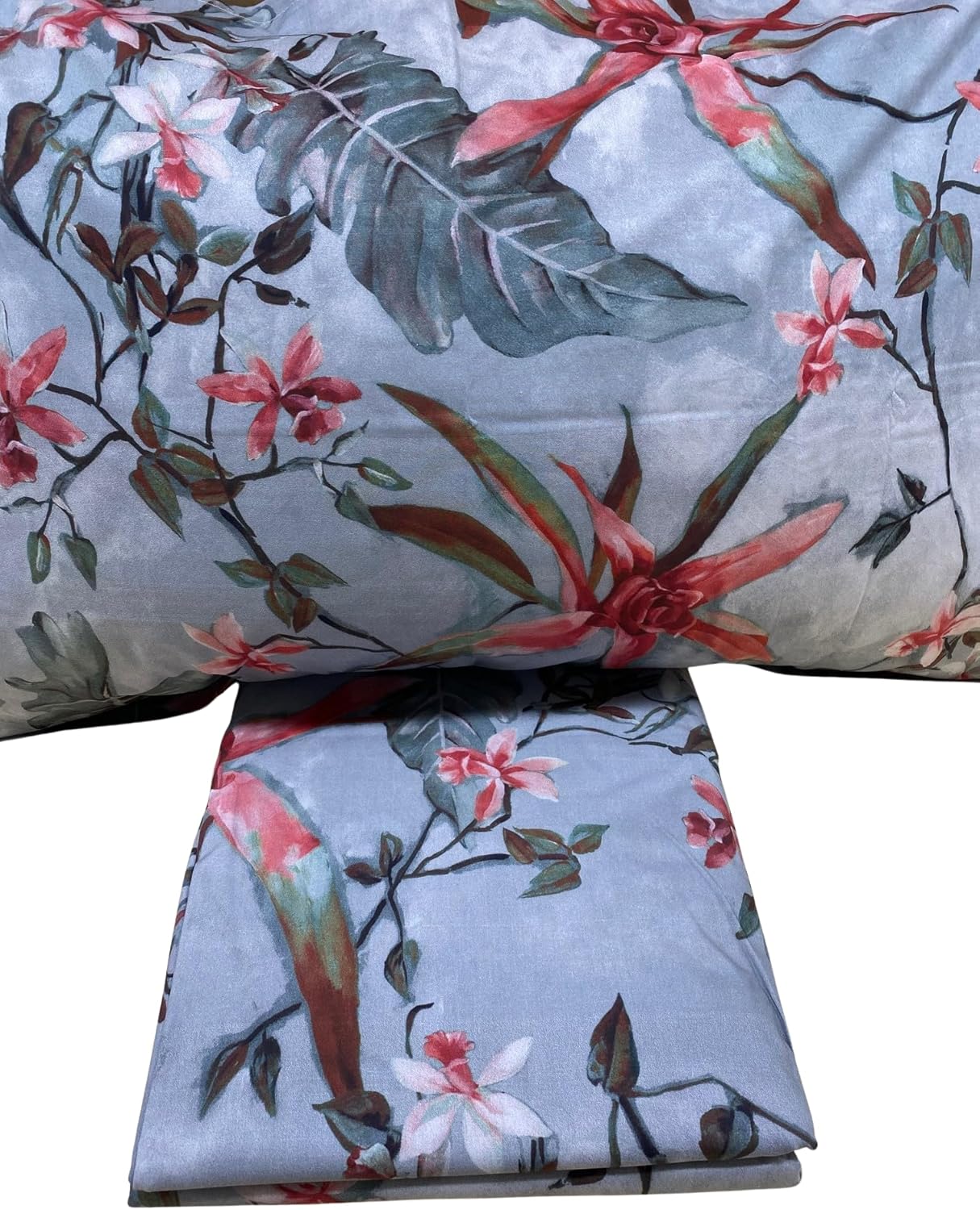 Parure housse de couette double Mirabello (sans le drap du dessous) en percale pur coton de Louisiane art. sauvage