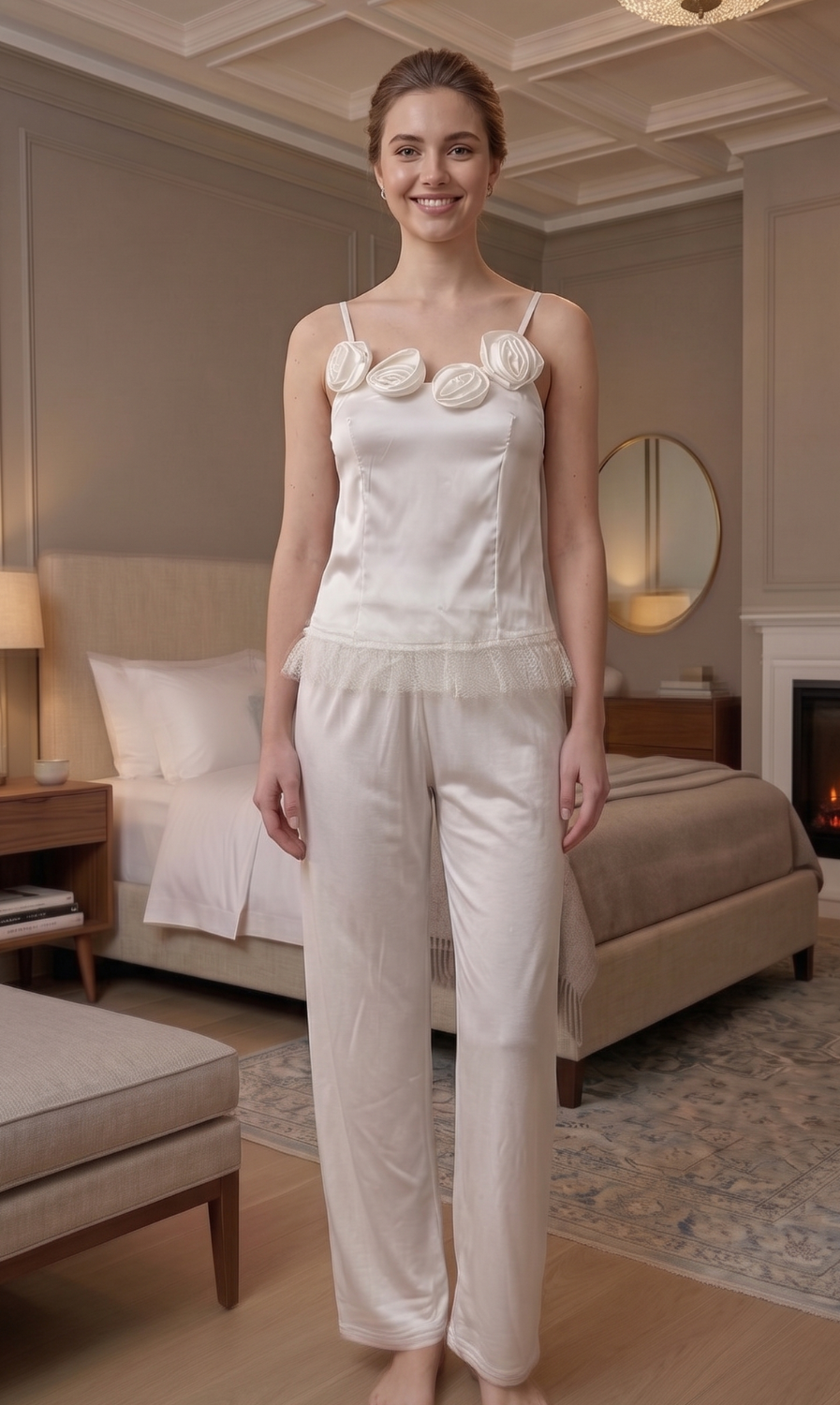 Sgarlata Home Pigiama Top + Pantalone lungo art. Sefora