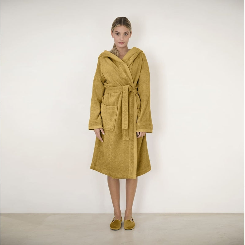 Fazzini Unisex terry bathrobe with hood art. Square