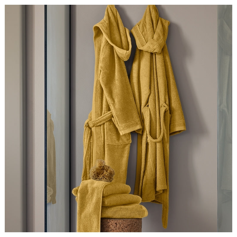 Fazzini Unisex terry bathrobe with hood art. Square