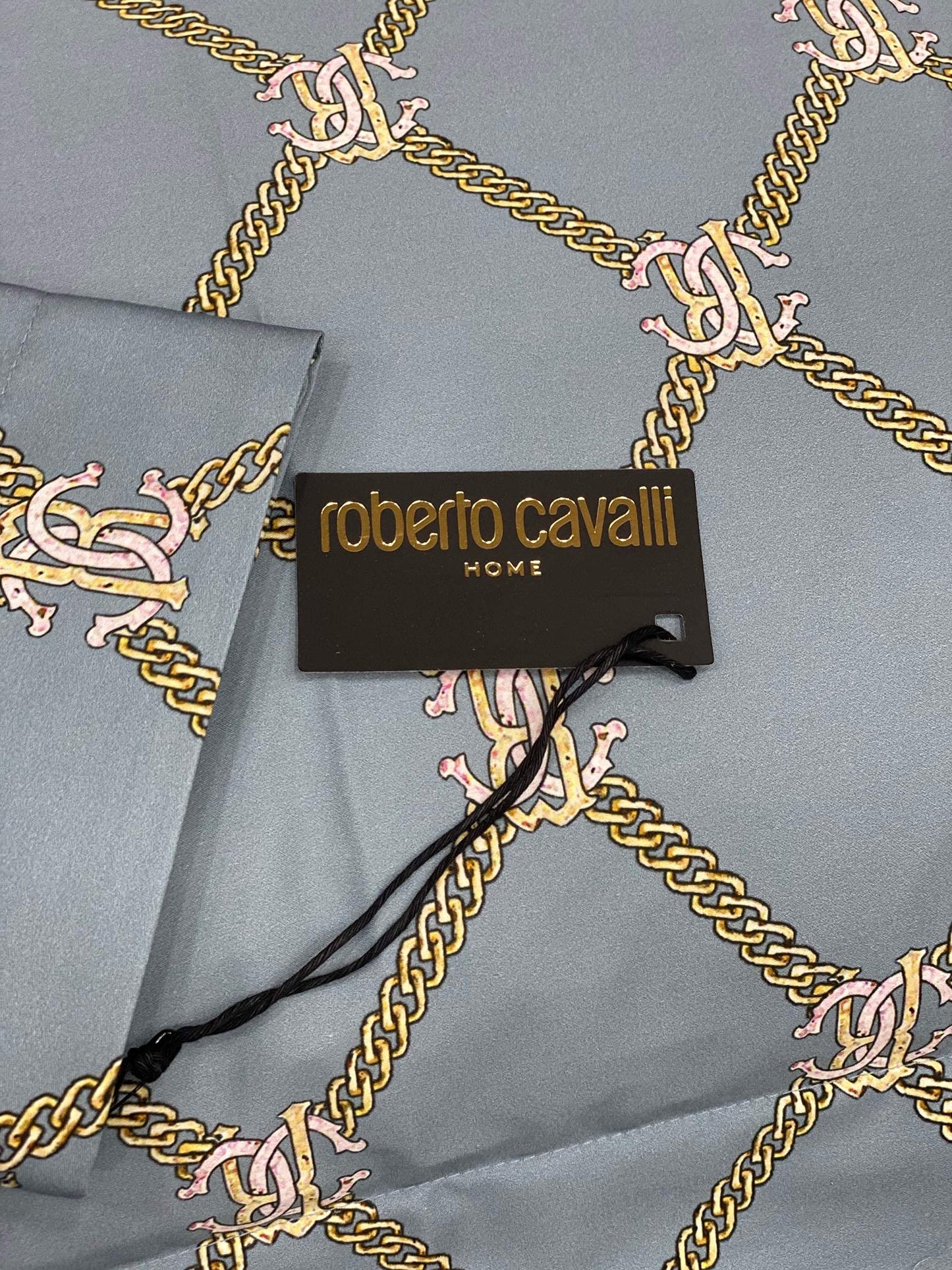 Roberto Cavalli Completo Copripiumino Matrimoniale  Art New Spider col. Acqua