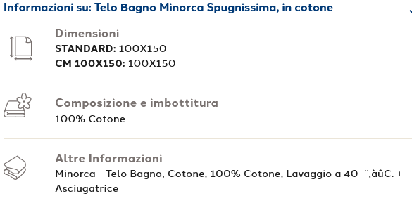 Caleffi Telo Bagno linea Spugnissima tinta unita cm. 100x150