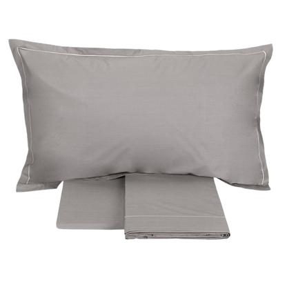 Parure de lit complète Fazzini en percale de pur coton 200 fils Art. Teseo 