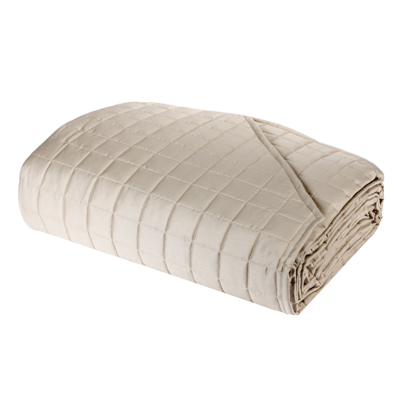 Fazzini Elegante Copriletto Quilt matrimoniale cm. 270x270 peso per mezza stagione tinta unita in Puro Raso di Cotone 300TC art. Trecento