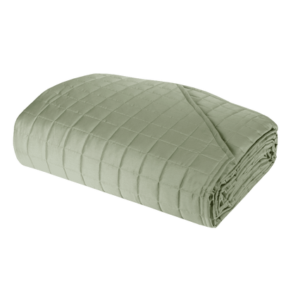 Fazzini Elegante Copriletto Quilt matrimoniale cm. 270x270 peso per mezza stagione tinta unita in Puro Raso di Cotone 300TC art. Trecento
