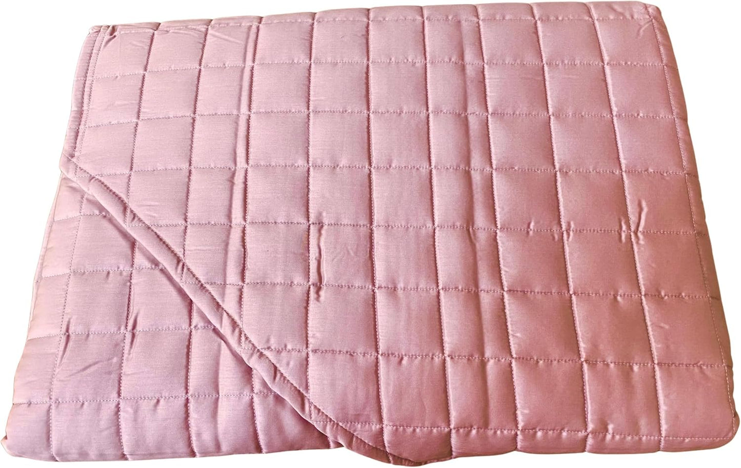 Fazzini Elegante Copriletto Quilt matrimoniale peso per mezza stagione tinta unita in Puro Raso di Cotone 300TC art. Trecento cm. 270x270