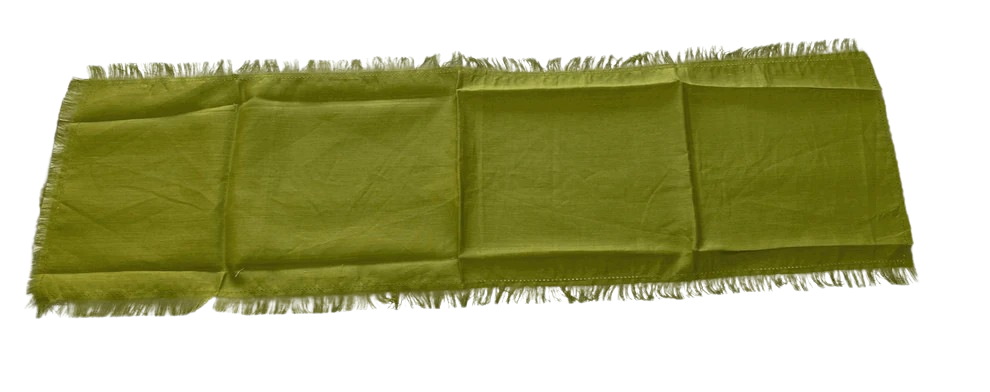 Preziosa Home runner in Puro Lino 100% con frange art. Saint Tropez