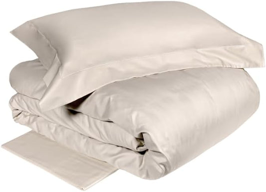 Fazzini Atelier line complete double duvet cover in Pure Cotton Satin 300TC art. Velasca