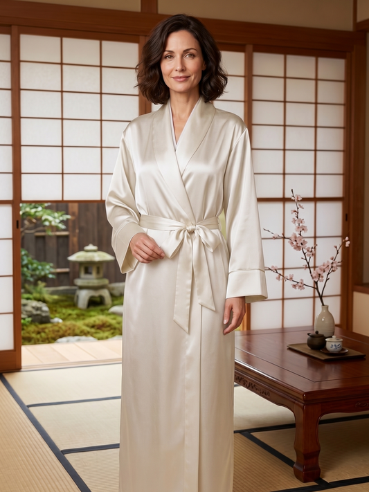 OUTLET Vestaglia per Donna Pura Seta Italiana 100% art. 1118