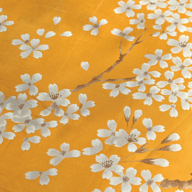 Fazzini Complete Single and a Half Bed Sheets French Size Maxi in Pure Cotton Percale with White Lacquer Overprint art Kimono
